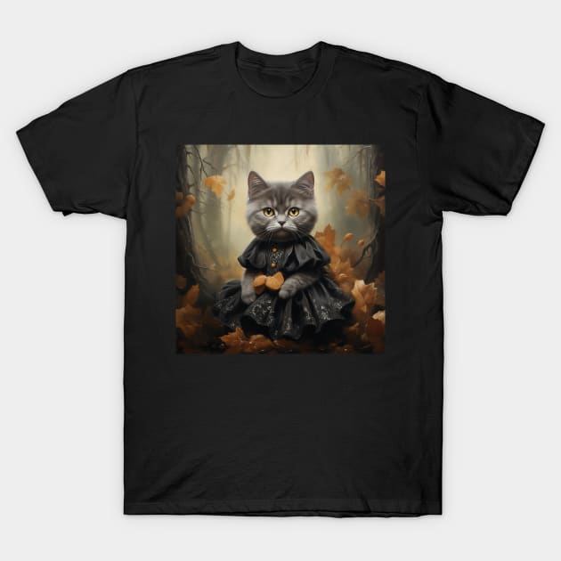 Goth Cat T-Shirt by Enchanted Reverie